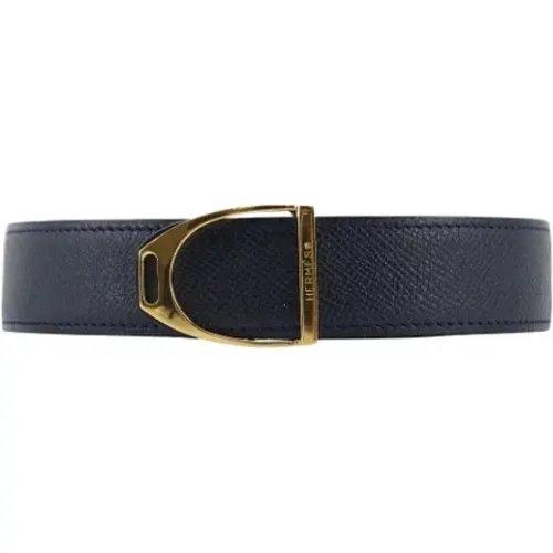 Pre-owned Belts, male, , Size: ONE SIZE Pre-owned Leather belts - Hermès Vintage - Modalova