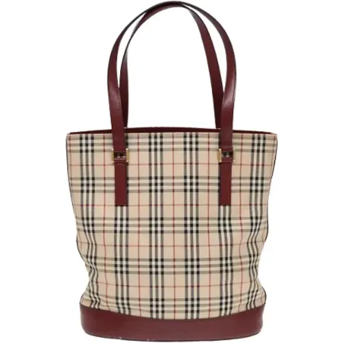 Pre-owned Tote Bags, female, , Size: ONE SIZE Pre-owned Canvas totes - Burberry Vintage - Modalova