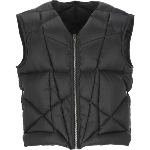 Vests, male, , Size: L Padded Quilted Vest for Man - Rick Owens - Modalova