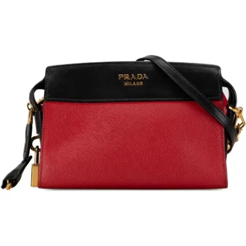 Pre-owned Cross Body Bags, female, , Size: ONE SIZE Pre-owned Leather crossbody-bags - Prada Vintage - Modalova