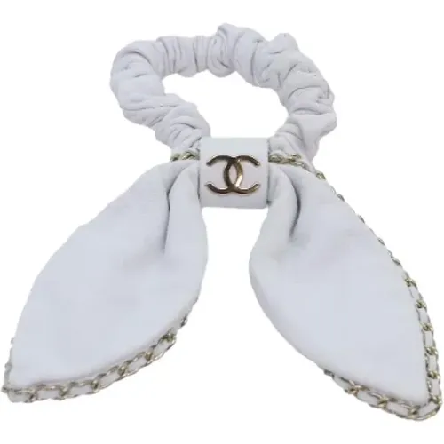 Pre-owned Accessories, female, , Size: ONE SIZE Pre-owned Leather hair-accessories - Chanel Vintage - Modalova