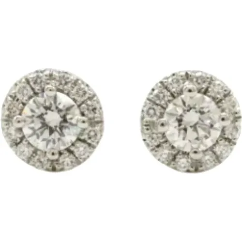 Pre-owned Jewellery, female, , Size: ONE SIZE Pre-owned Platinum earrings - Tiffany & Co. Pre-owned - Modalova