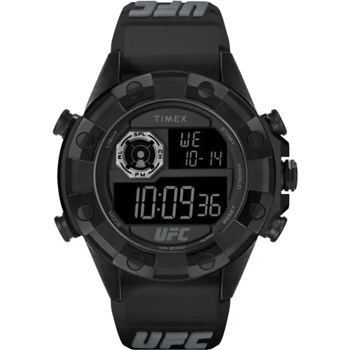 Watches, male, , Size: ONE SIZE Digital UFC Kick Watch - Timex - Modalova