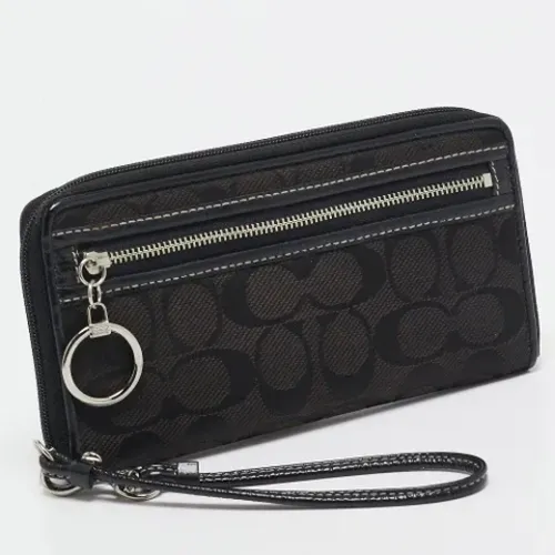 Pre-owned Clutches, female, , Size: ONE SIZE Pre-owned Canvas clutches - Coach Pre-owned - Modalova