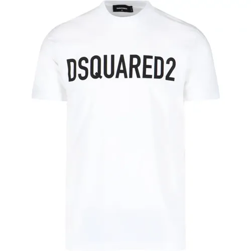 Weißes Logo T-Shirt Dsquared2 - Dsquared2 - Modalova