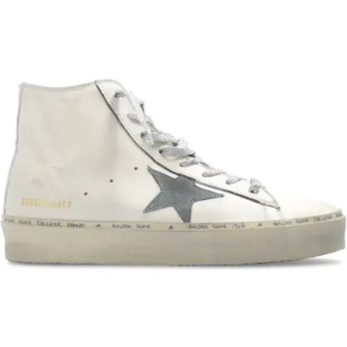 Weiße Lederstern-Sneakers Italien , Damen, Größe: 36 EU - Golden Goose - Modalova