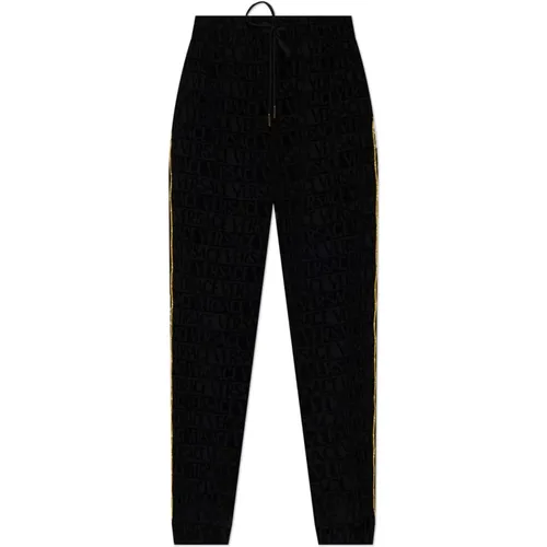 Wide Trousers, unisex, , Size: XL Pants with logo - Versace - Modalova