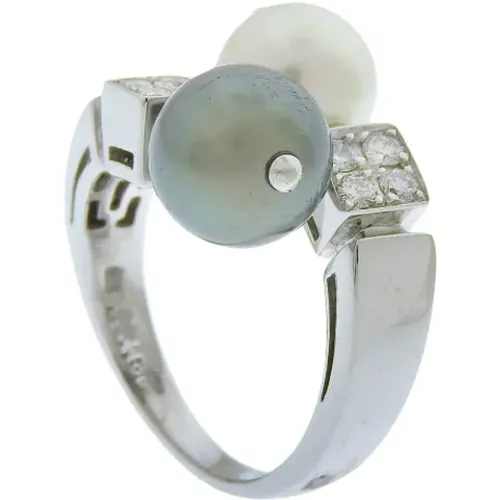 Pre-owned White Gold rings , female, Sizes: ONE SIZE - Bvlgari Vintage - Modalova