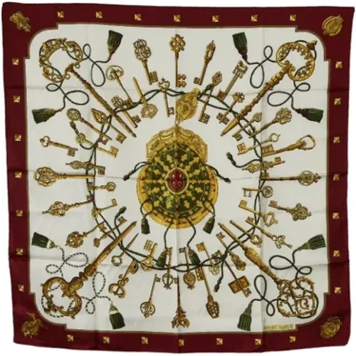 Pre-owned Scarves, female, , Size: ONE SIZE Pre-owned Silk scarves - Hermès Vintage - Modalova