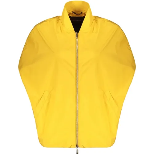 Capes, female, , Size: S Bomber Style Fabric Jacket - Moorer - Modalova