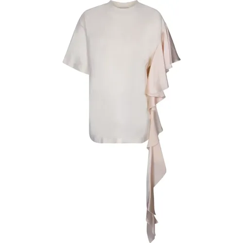 White T-Shirt Chic Style , female, Sizes: XS, S - Msgm - Modalova