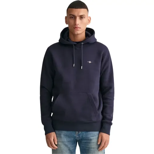 Hoodie with Embroidered Logo , male, Sizes: M - Gant - Modalova