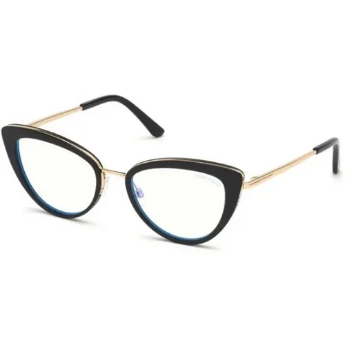 Schicke Schwarze Brillen für Frauen , Damen, Größe: 55 MM - Tom Ford - Modalova