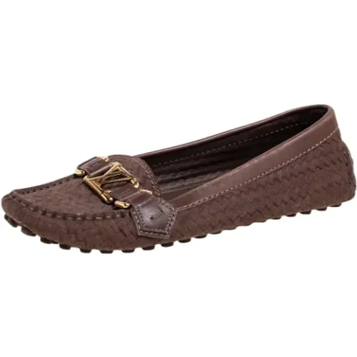 Pre-owned Flats, female, , Size: 5 1/2 US Pre-owned Leather flats - Louis Vuitton Vintage - Modalova