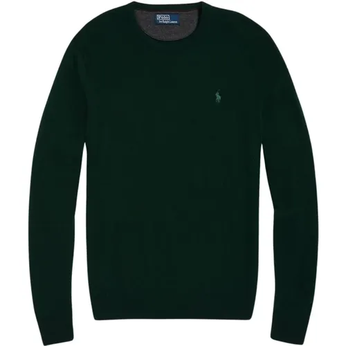 Dark Wool Crewneck Sweater , male, Sizes: L, S, XL - Polo Ralph Lauren - Modalova