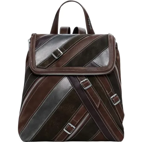 Backpacks, female, , Size: ONE SIZE Women Backpack with Multiple Compartments - Desigual - Modalova