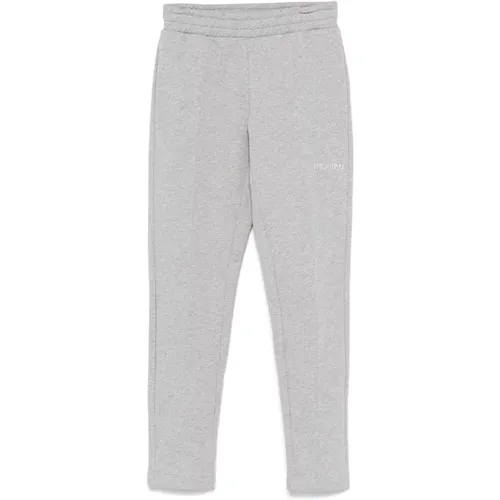 Sweatpants, female, , Size: XS Heather Grey Elasticated Waistband Pants - The Attico - Modalova