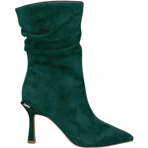 Pointed Toe Leather Ankle Boots , female, Sizes: 8 UK, 2 UK, 4 UK, 5 UK, 7 UK, 6 UK - Alma en Pena - Modalova