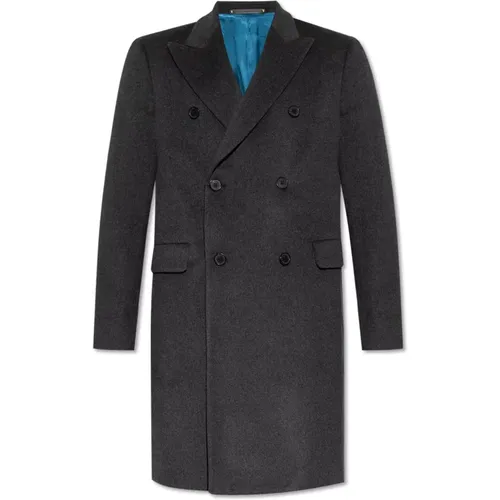 Double-Breasted Coats, male, , Size: L Double-breasted coat - Paul Smith - Modalova