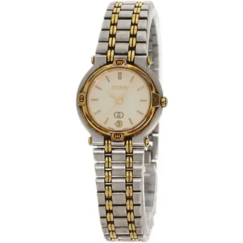 Pre-owned Stainless Steel watches , female, Sizes: ONE SIZE - Gucci Vintage - Modalova