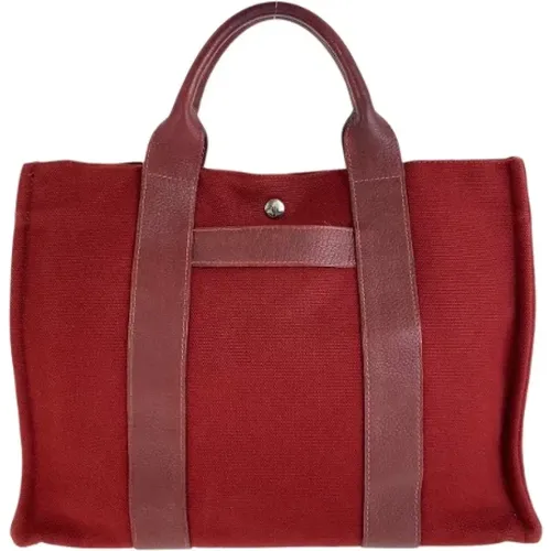 Pre-owned Tote Bags, female, , Size: ONE SIZE Pre-owned Canvas handbags - Hermès Vintage - Modalova