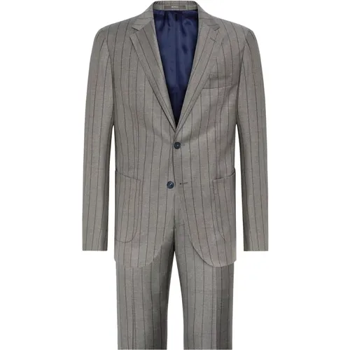 Pinstripe reiner Wollanzug - Boggi Milano - Modalova