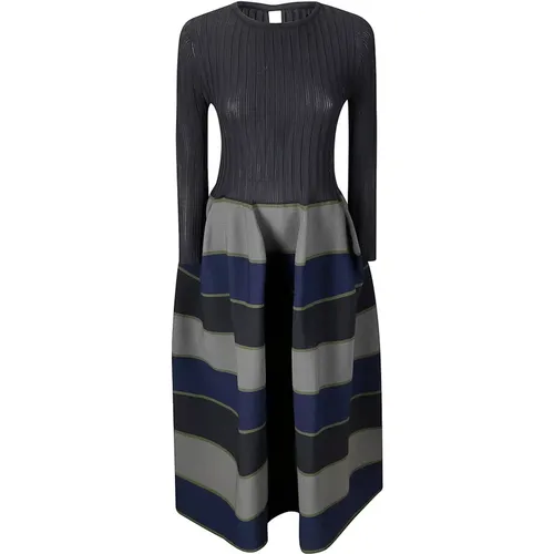 Striped Skirt Long Sleeve Dress Shoes , female, Sizes: S - Cfcl - Modalova