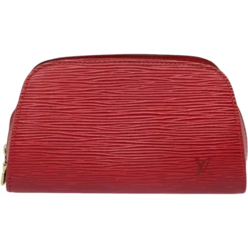 Pre-owned Leather clutches , female, Sizes: ONE SIZE - Louis Vuitton Vintage - Modalova