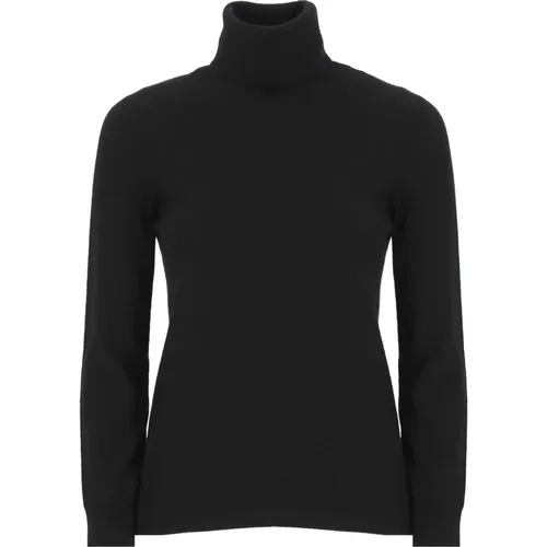 Schwarzer Kaschmir Rollkragenpullover , Damen, Größe: XS - Kangra - Modalova