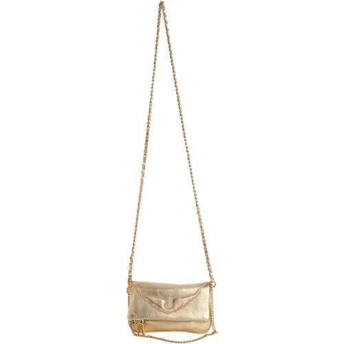 Goldene Rock Nano Rindsleder Taschen - Zadig & Voltaire - Modalova