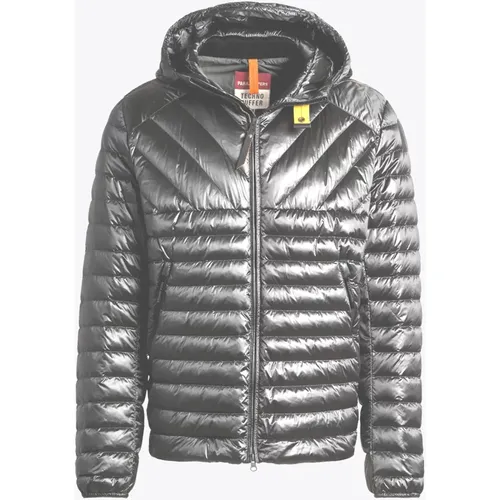 Men Down Jacket with High Collar and Hood , male, Sizes: M, S, XL - Parajumpers - Modalova