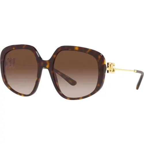 Oversized Butterfly Sunglasses Dg6141 502/13 , female, Sizes: 57 MM - Dolce & Gabbana - Modalova