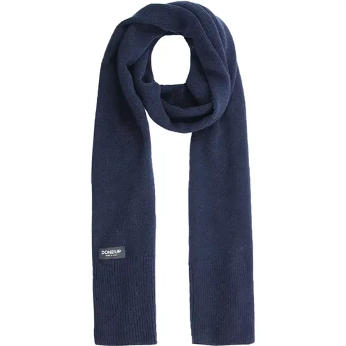 Winter Scarves, male, , Size: ONE SIZE Cashmere Scarf with Logo - Dondup - Modalova