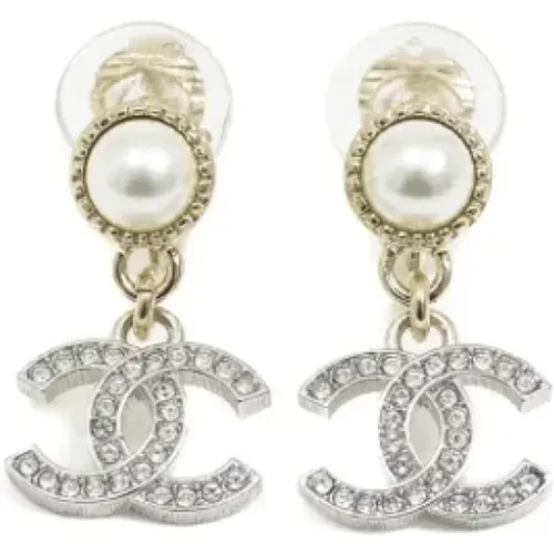 Pre-owned Jewellery, female, , Size: ONE SIZE Pre-owned Metal earrings - Chanel Vintage - Modalova