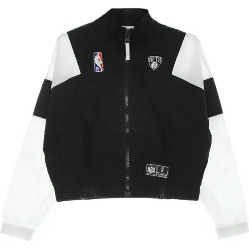 Brooklyn Nets Trainingsjacke Schwarz/Weiß , Damen, Größe: L - Nike - Modalova