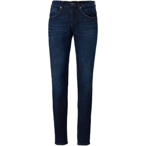 Slim Fit Dunkelblaue Jeans , Herren, Größe: W35 - Dondup - Modalova