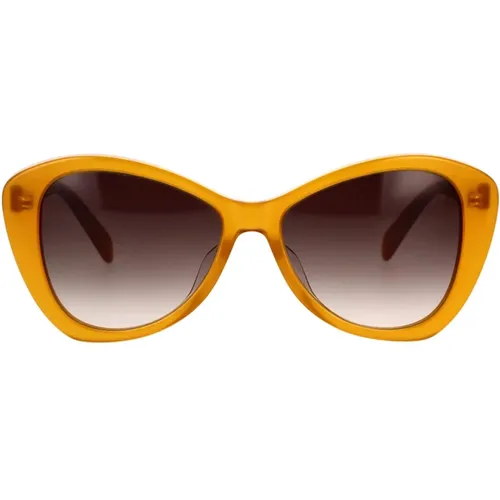 Chic and Casual Butterfly Sunglasses , female, Sizes: 55 MM - Celine - Modalova