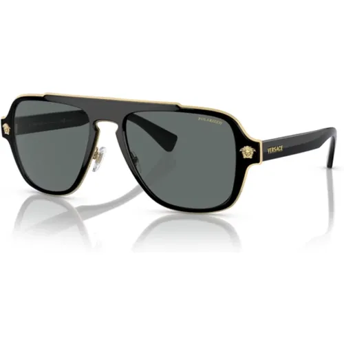 Bold Aviator Sunglasses , male, Sizes: 56 MM - Versace - Modalova