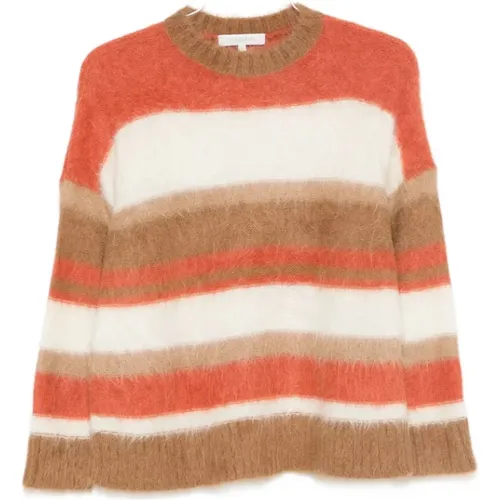 Round-neck Knitwear, female, , Size: M Round-neck Sweater - Antonelli Firenze - Modalova