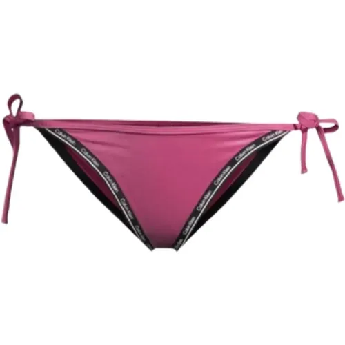 Damen Badeanzug mit seitlicher Bindung , Damen, Größe: XS - Calvin Klein - Modalova