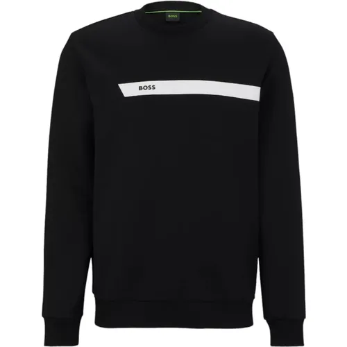 Cotton Blend Sweatshirt , male, Sizes: 2XL, S, 3XL, XL, L, M - Boss - Modalova