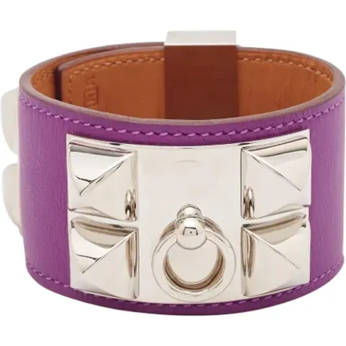 Pre-owned Jewellery, female, , Size: ONE SIZE Pre-owned Leather bracelets - Hermès Vintage - Modalova