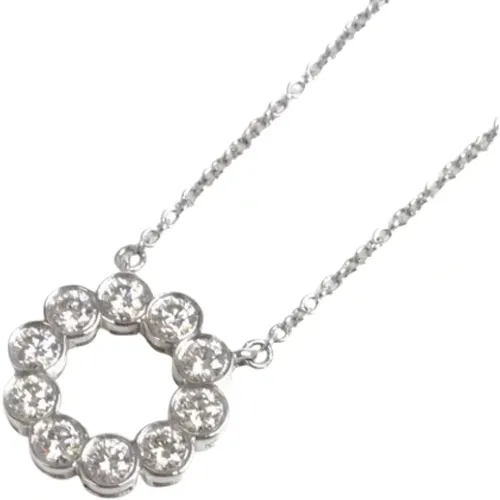 Pre-owned Jewellery, female, , Size: ONE SIZE Pre-owned Platinum necklaces - Tiffany & Co. Pre-owned - Modalova