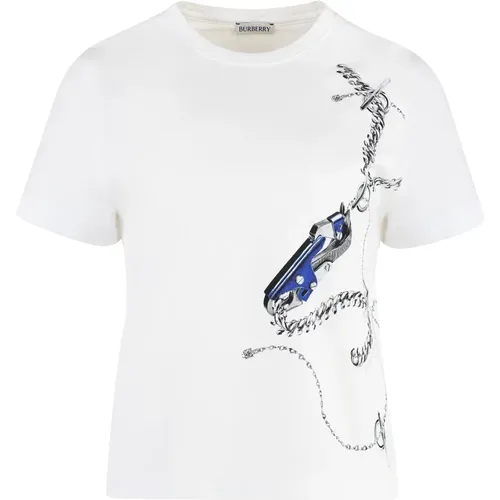 T-Shirts , Damen, Größe: M - Burberry - Modalova