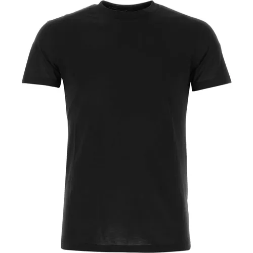 Schwarzes Seidenmischung T-Shirt , Herren, Größe: L - PT Torino - Modalova