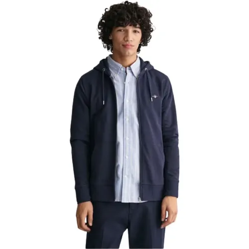 Zip-throughs , male, Sizes: L, M, 2XL, XL - Gant - Modalova