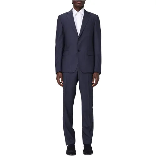 Single Breasted Suits, male, , Size: 3XL Pure Wool Suit Dress - Zegna - Modalova