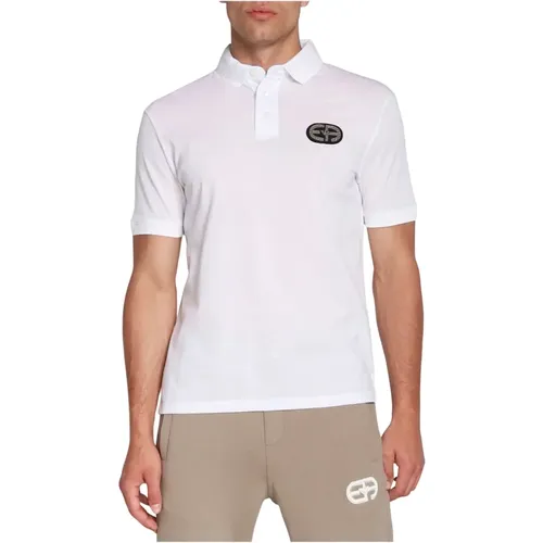 Weiße T-Shirts und Polos , Herren, Größe: L - Emporio Armani - Modalova