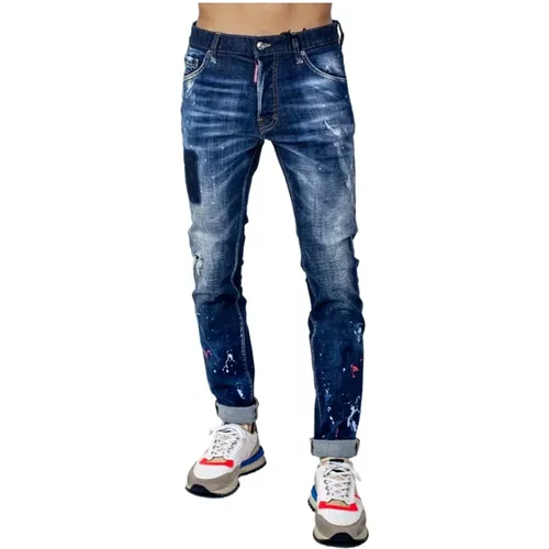 Cool Guy Patch Slim-Fit Denim Jeans - Dsquared2 - Modalova
