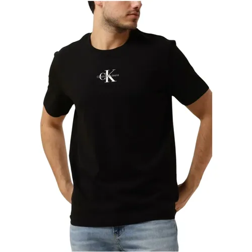 Herren Polo T-Shirts Monologo Regular Tee , Herren, Größe: 2XL - Calvin Klein - Modalova